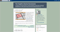 Desktop Screenshot of forgetfullibrarianrecommends.blogspot.com