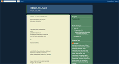 Desktop Screenshot of koranjejak.blogspot.com
