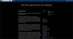 Desktop Screenshot of ethicsofscience.blogspot.com