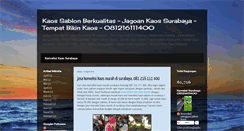 Desktop Screenshot of jagoankaossurabaya.blogspot.com