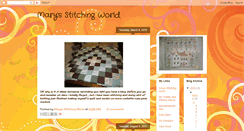 Desktop Screenshot of marysstitchingworld.blogspot.com