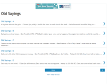 Tablet Screenshot of oldsayings5.blogspot.com