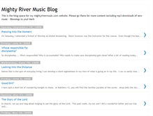 Tablet Screenshot of mightyrivermusic.blogspot.com