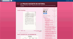 Desktop Screenshot of lapraxisdocenteenhistoria.blogspot.com