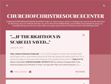 Tablet Screenshot of churchofchristresourcecenter.blogspot.com