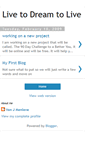 Mobile Screenshot of live2dream2live.blogspot.com
