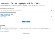 Tablet Screenshot of apartments-badcredit.blogspot.com