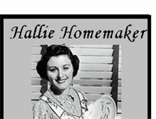 Tablet Screenshot of halliehomemaker.blogspot.com