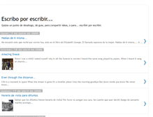 Tablet Screenshot of escriboporescribir.blogspot.com