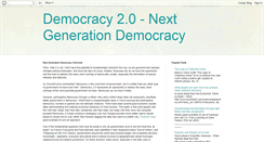 Desktop Screenshot of next-generation-democracy.blogspot.com