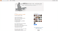 Desktop Screenshot of carlos-drummond-de-andrade.blogspot.com