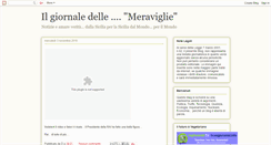 Desktop Screenshot of ilgiornaledellemeraviglie.blogspot.com