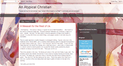 Desktop Screenshot of anatypicalchristian.blogspot.com