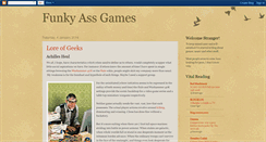 Desktop Screenshot of funkyassgames.blogspot.com