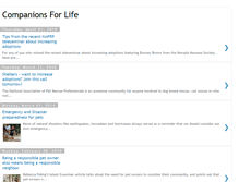 Tablet Screenshot of companionsforlife.blogspot.com