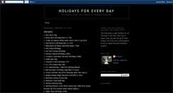 Desktop Screenshot of holidays-foreveryday.blogspot.com