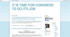 Desktop Screenshot of congress-do-your-job.blogspot.com