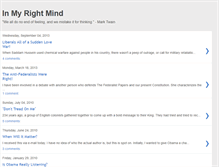 Tablet Screenshot of nmyrightmind.blogspot.com