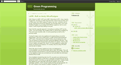 Desktop Screenshot of greenprogrammer.blogspot.com