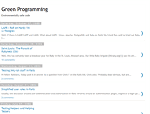 Tablet Screenshot of greenprogrammer.blogspot.com