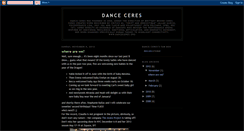 Desktop Screenshot of danceceres.blogspot.com