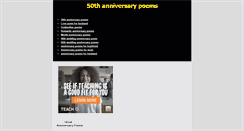Desktop Screenshot of 50thanniversarypoems.blogspot.com