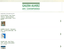 Tablet Screenshot of galeria-alvarez.blogspot.com