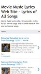 Mobile Screenshot of moviemusiclyrics.blogspot.com