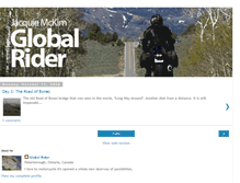 Tablet Screenshot of globalrider.blogspot.com