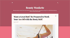 Desktop Screenshot of beautywonkette.blogspot.com