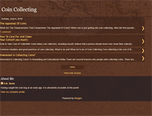 Tablet Screenshot of coincollecting123.blogspot.com