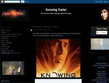 Tablet Screenshot of knowing-trailer.blogspot.com