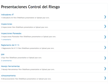 Tablet Screenshot of presentacionescontrol.blogspot.com