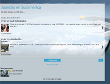 Tablet Screenshot of juanchoensudamerica.blogspot.com