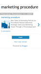 Mobile Screenshot of marketingprocedure.blogspot.com