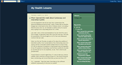 Desktop Screenshot of myhealthlessons.blogspot.com