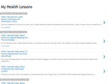 Tablet Screenshot of myhealthlessons.blogspot.com