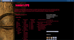 Desktop Screenshot of jenniehargrove-epq.blogspot.com