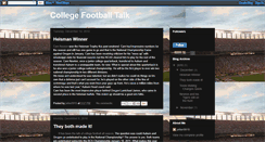 Desktop Screenshot of collegefootballtalkallday.blogspot.com