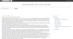 Desktop Screenshot of mainframetipsandtricks.blogspot.com