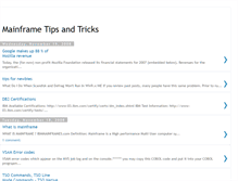 Tablet Screenshot of mainframetipsandtricks.blogspot.com