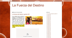 Desktop Screenshot of lafuerzadeldestino2011.blogspot.com