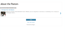 Tablet Screenshot of aboutthepastors.blogspot.com