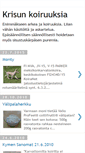 Mobile Screenshot of krisunkoiruuksia.blogspot.com
