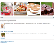 Tablet Screenshot of blessthisfood.blogspot.com