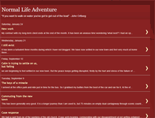 Tablet Screenshot of normallifeadventure.blogspot.com