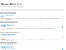 Tablet Screenshot of discounthomegymsreview.blogspot.com