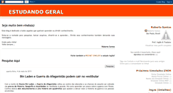 Desktop Screenshot of estudando-geral.blogspot.com