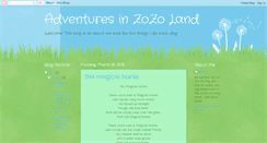 Desktop Screenshot of adventuresinzozoland.blogspot.com