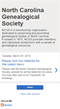 Mobile Screenshot of ncgenealogy.blogspot.com